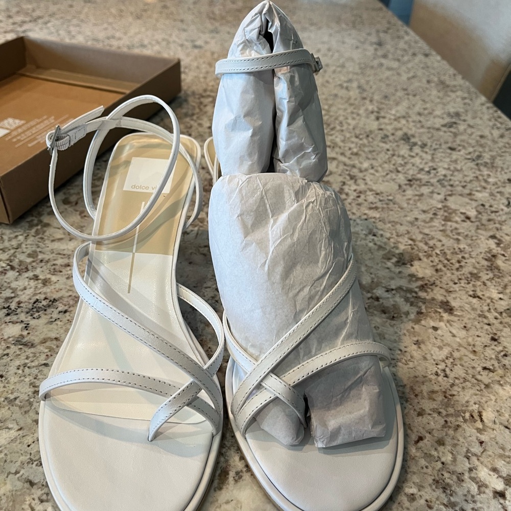 Dolce Vita Cream Strappy Sandals